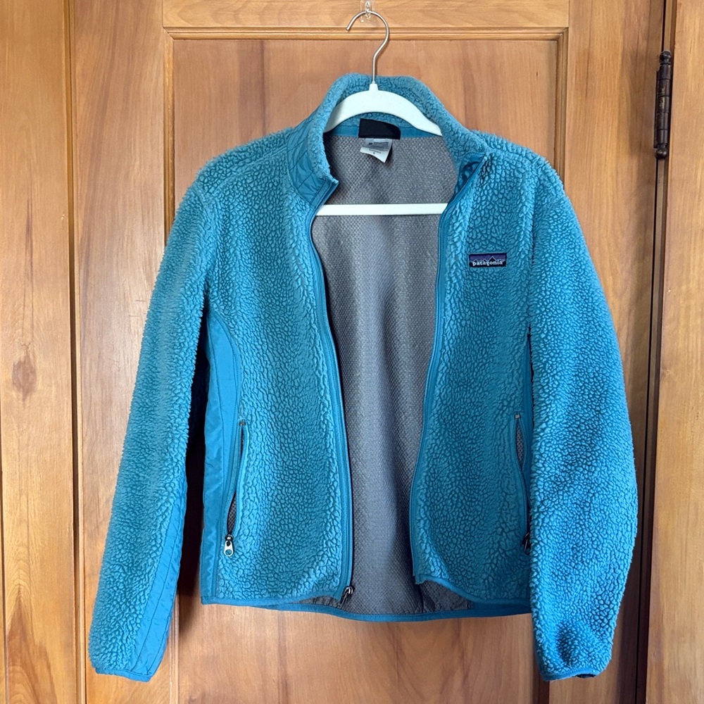 Patagonia Teal Fleece Teddy Jacket